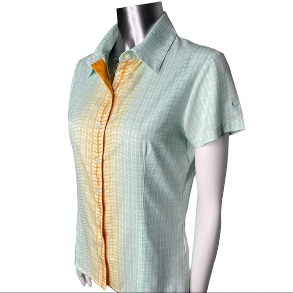 Nike Golf Shirt Button Front Short Sleeve Golf Shirt Size Small - Picture 4 of 6